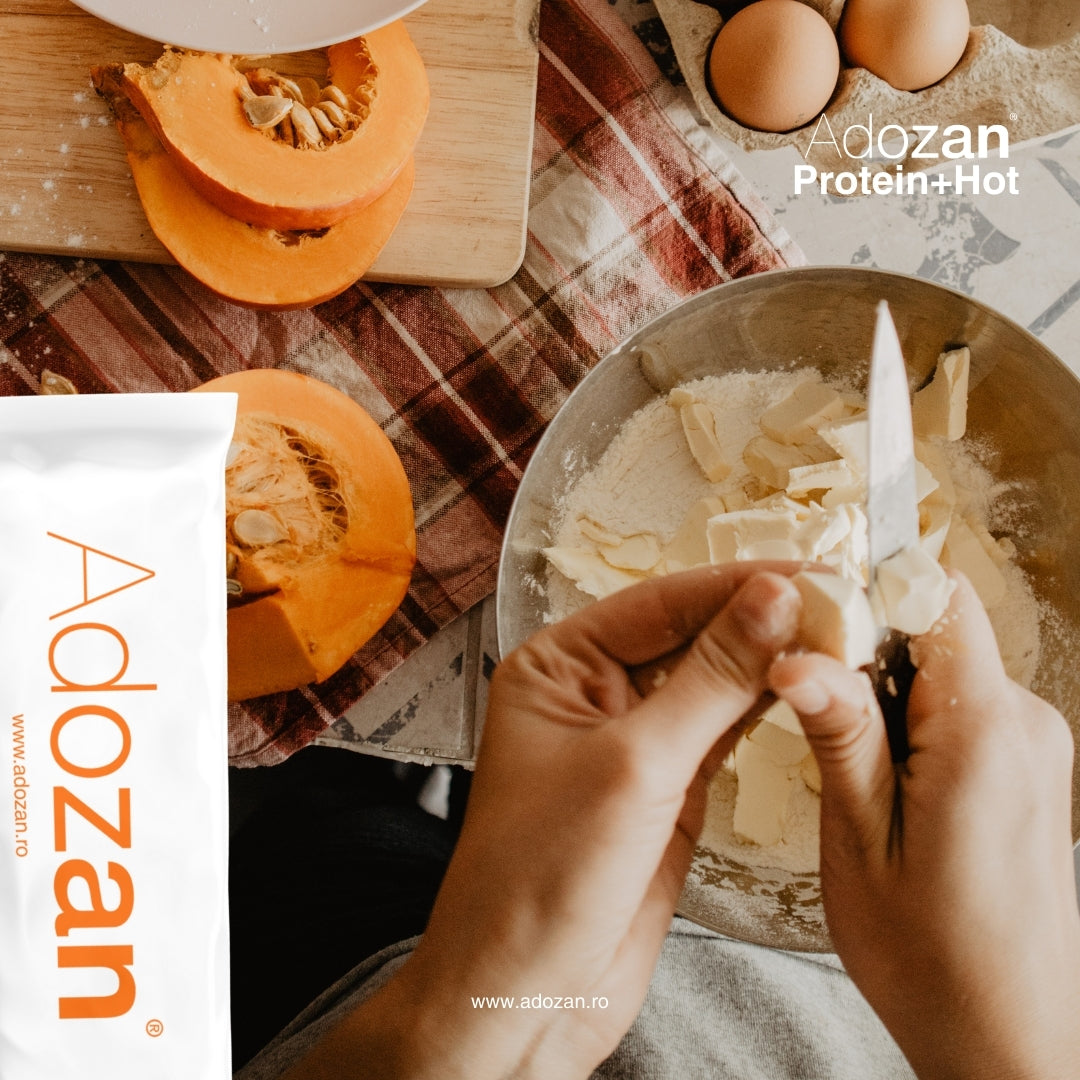 Pudră Proteică Termostabilă Adozan Protein+Hot Fără Aromă (99% Proteină) - Pungă 1 kg