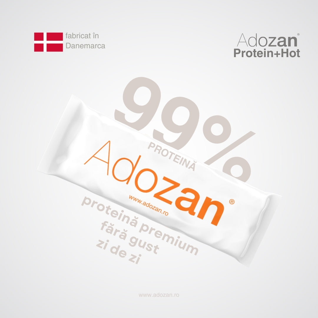 Pudră Proteică Termostabilă Adozan Protein+Hot Fără Aromă (99% Proteină) - Plic 10 g