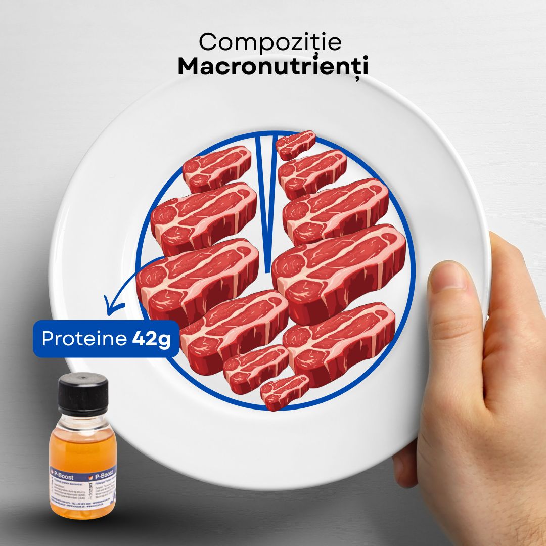 Proteină Lichidă Termostabilă P-Boost Fără Aromă - Flacon 500ml