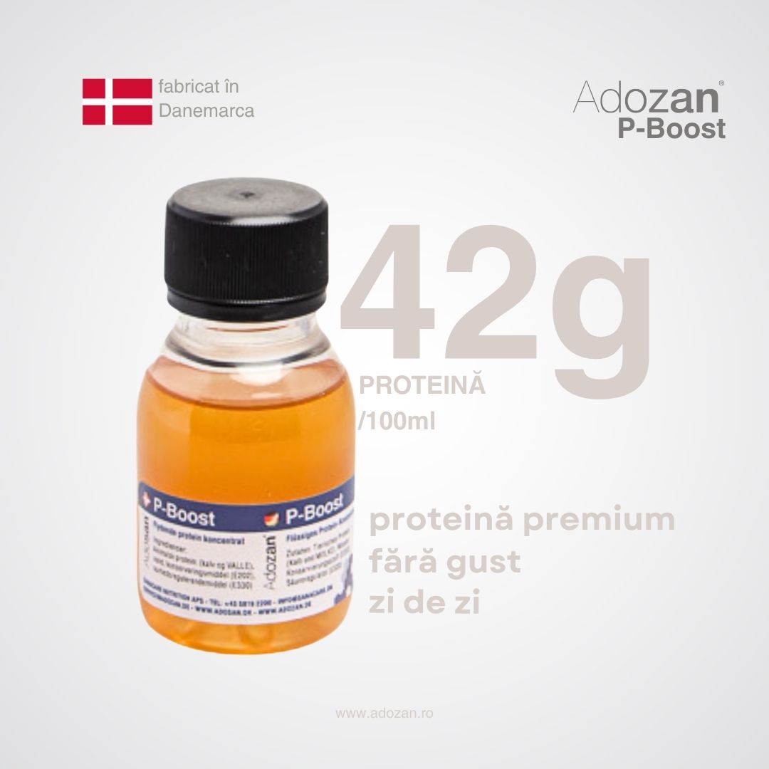 Proteină Lichidă Termostabilă P-Boost Fără Aromă - Flacon 500ml
