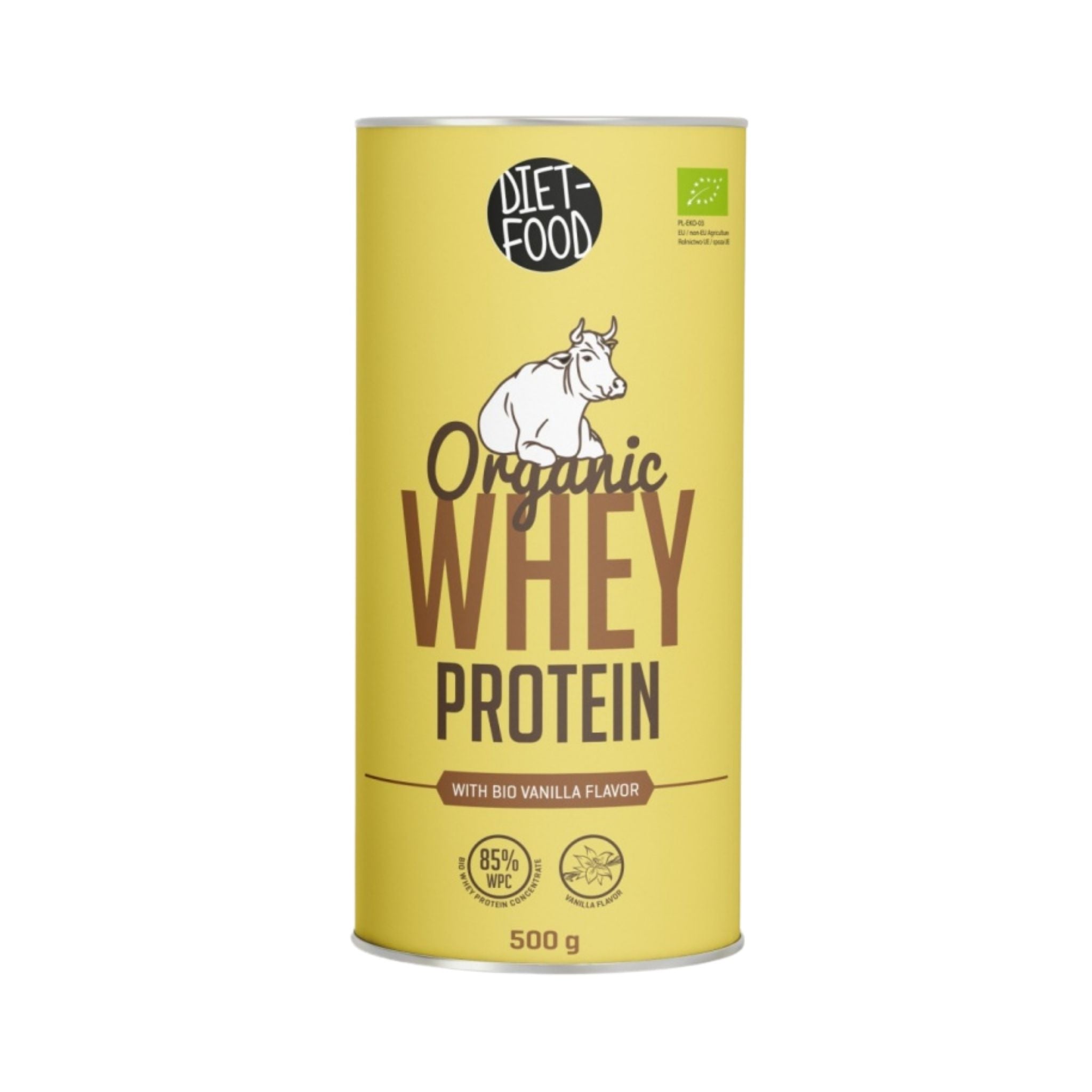 Proteină din zer bio cu vanilie 500 g