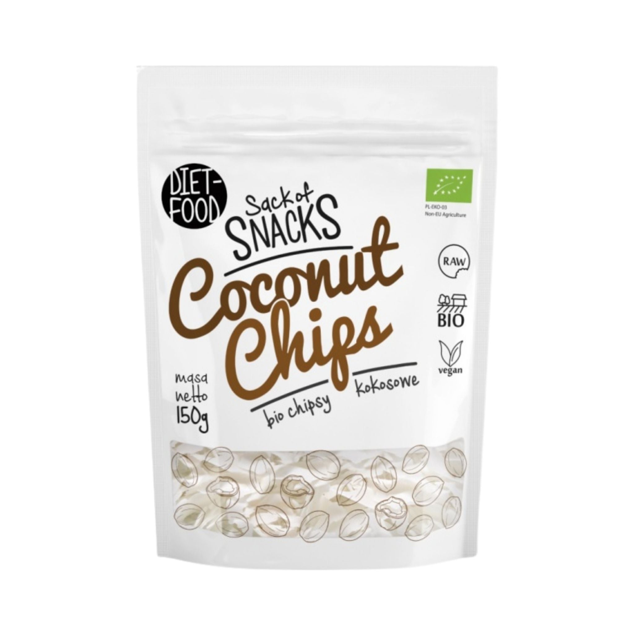 Chipsuri de cocos bio 150 g