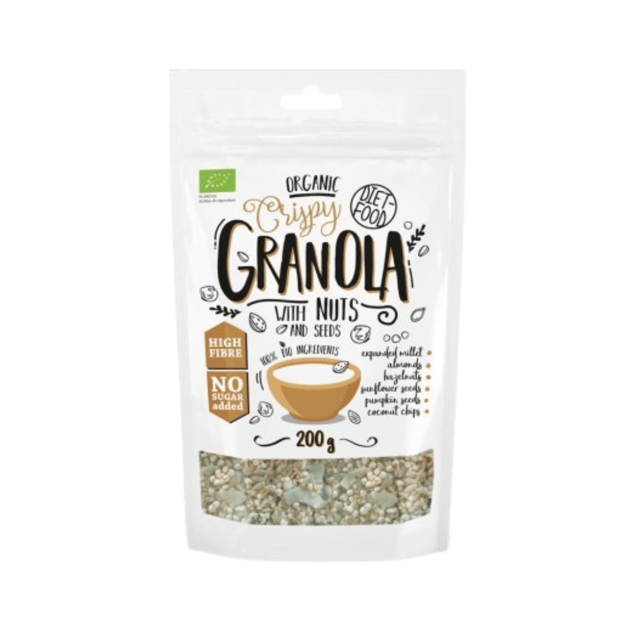 Granola Bio cu Nuci 200 g