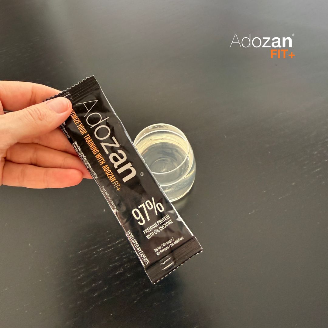 Pudră Proteică Adozan Fit+ Fără Aromă cu Creatină (97% Proteină) - Plic 10 g