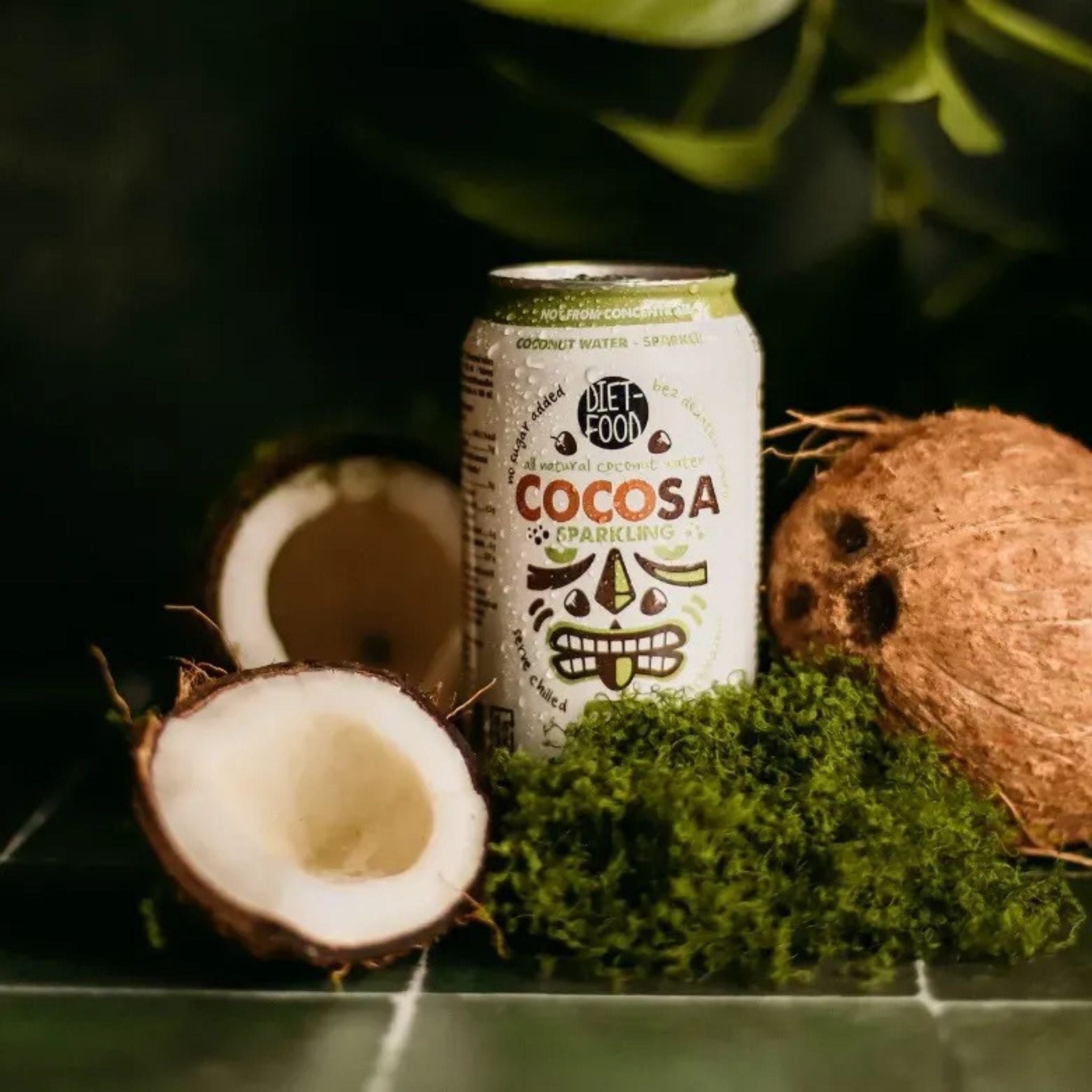 Apă de cocos carbogazoasă Cocosa 330 ml