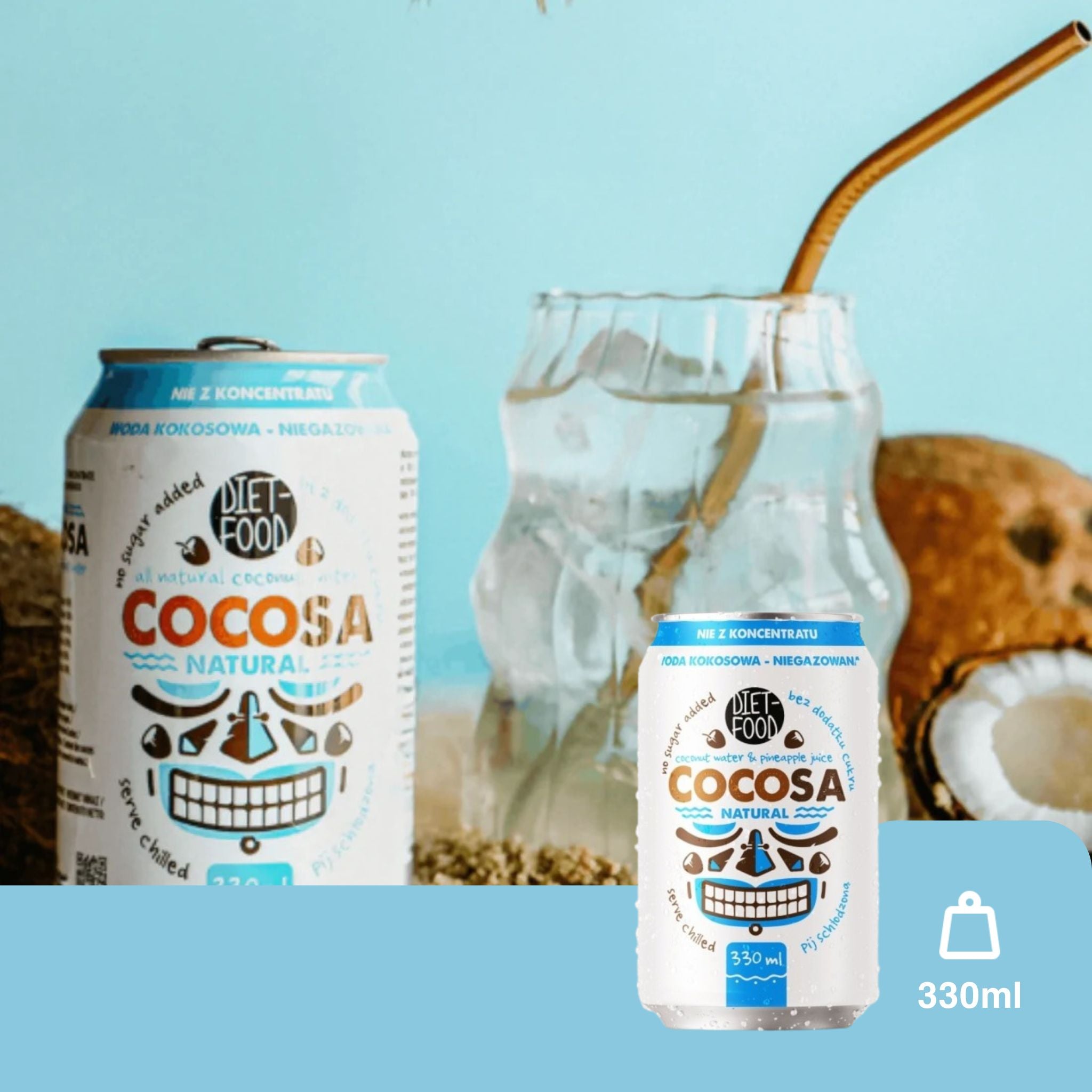 COCOSA – apa de cocos pura si naturala 330ml