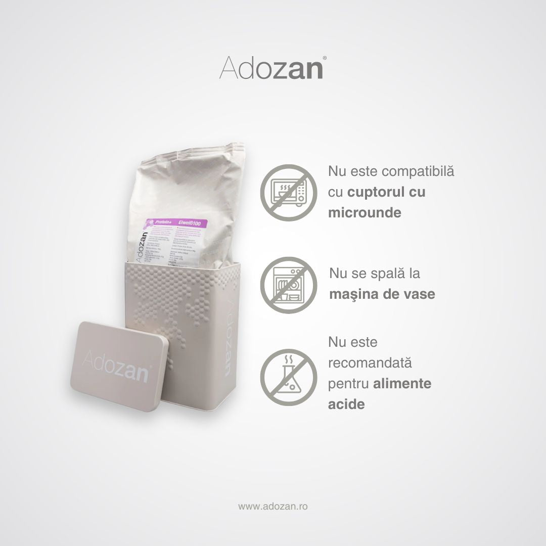 Cutie Depozitare Adozan - Design Elegant, Metalică (Bej) - 1kg