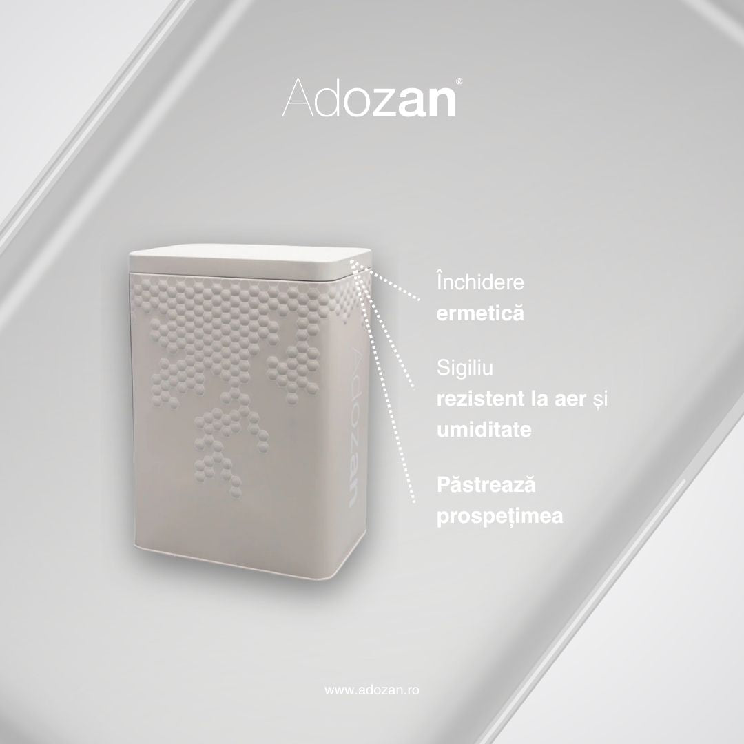 Cutie Depozitare Adozan - Design Elegant, Metalică (Bej) - 1kg