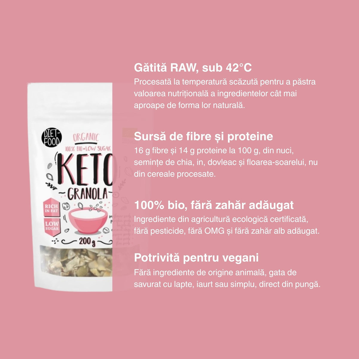 Granola Keto Bio 200 g