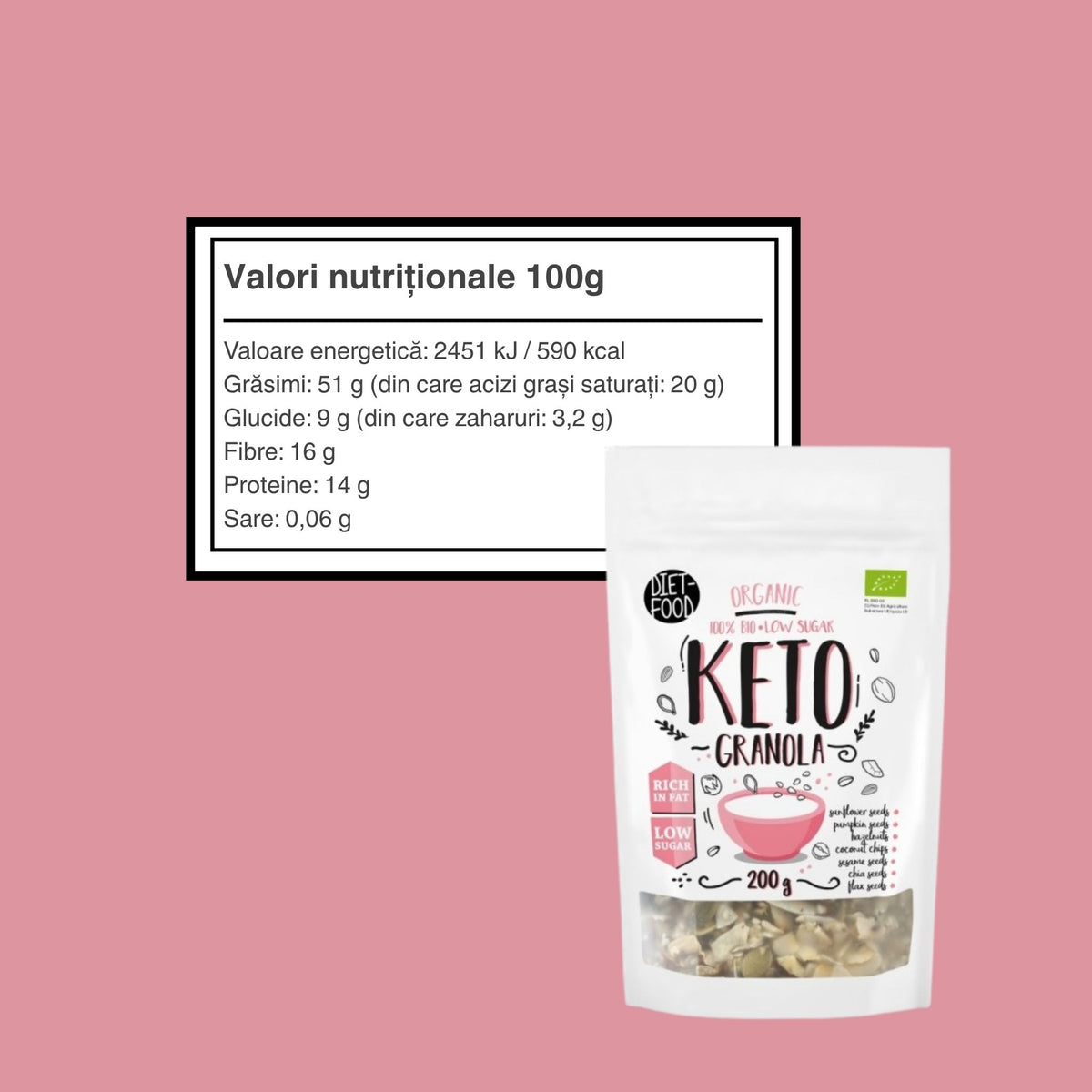 Granola Keto Bio 200 g