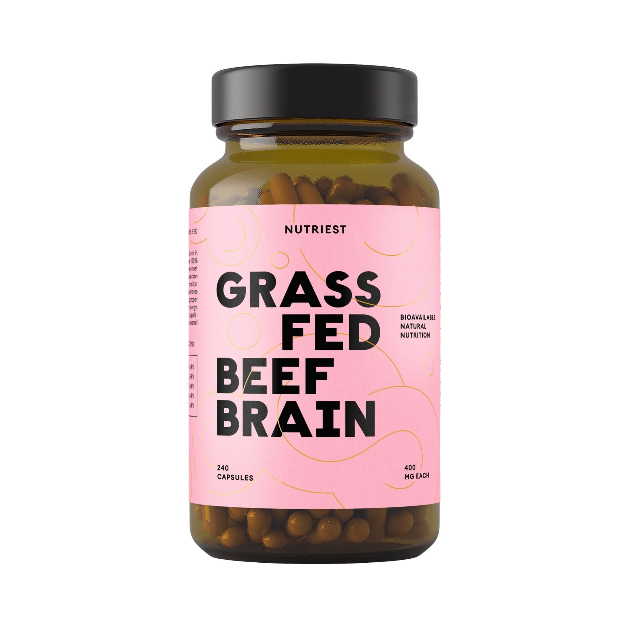 Creier de Vită Liofilizat Grass Fed, 240 Capsule