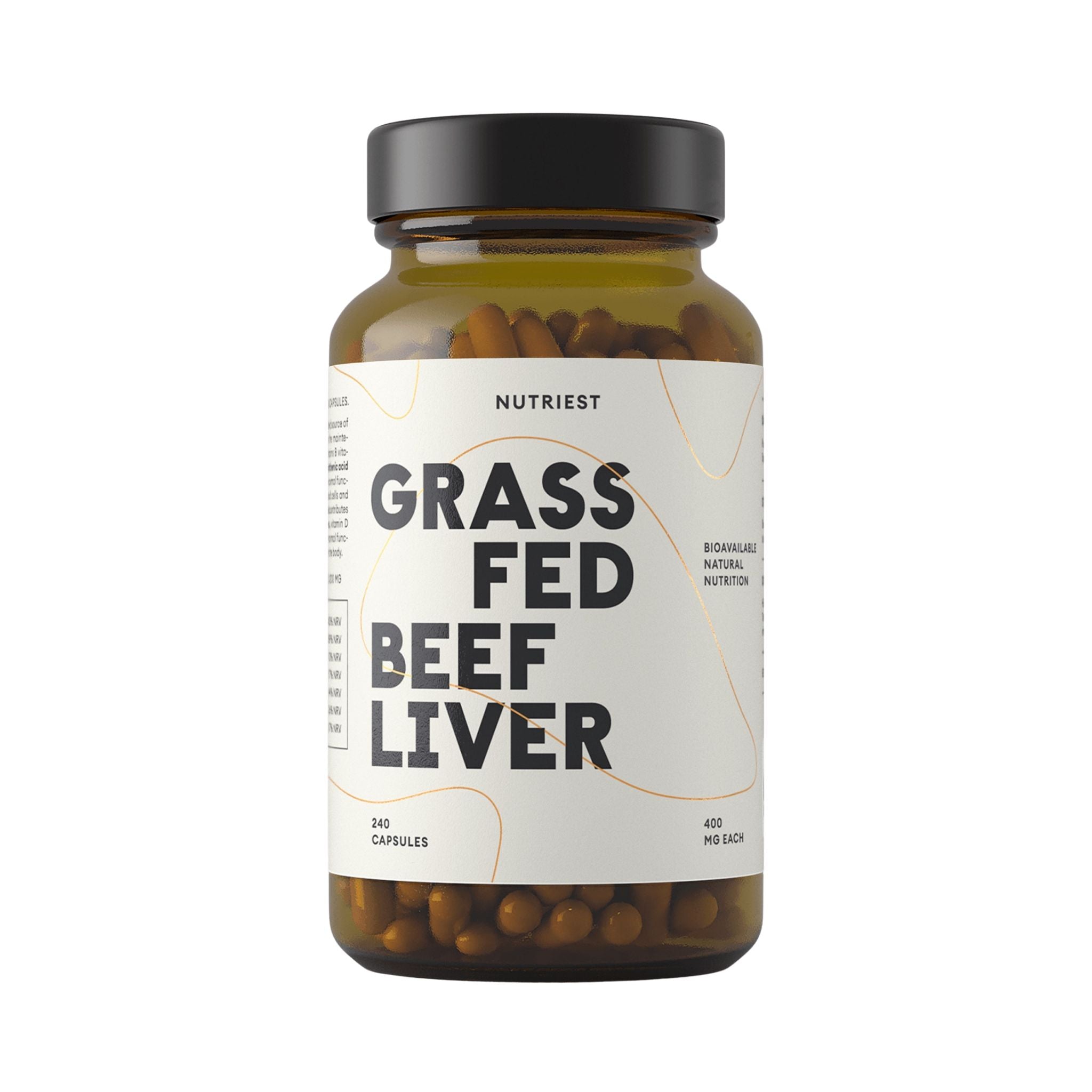 Ficat de Vită Liofilizat Grass Fed, 240 Capsule
