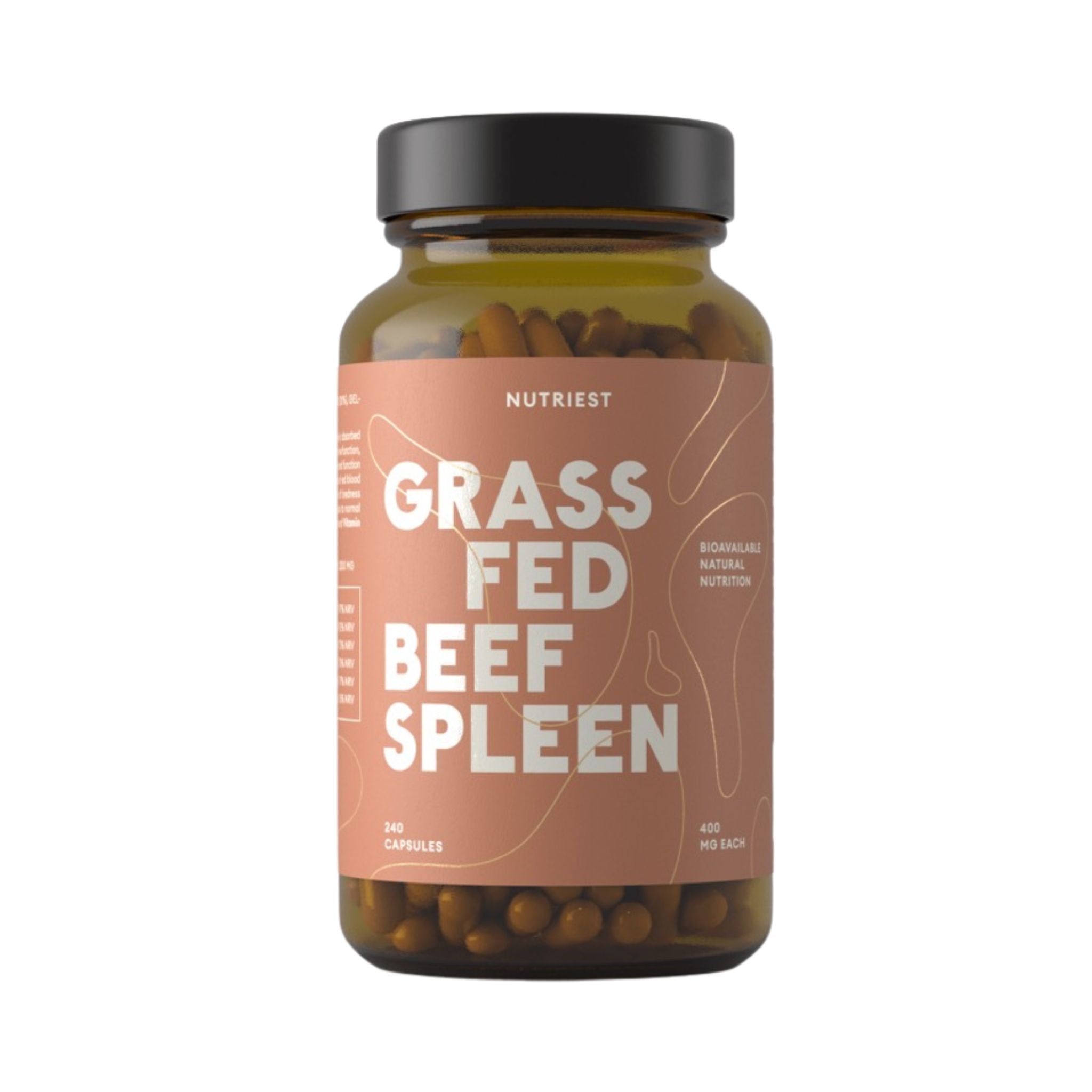 Splină de Vită Liofilizată Grass Fed, 240 Capsule