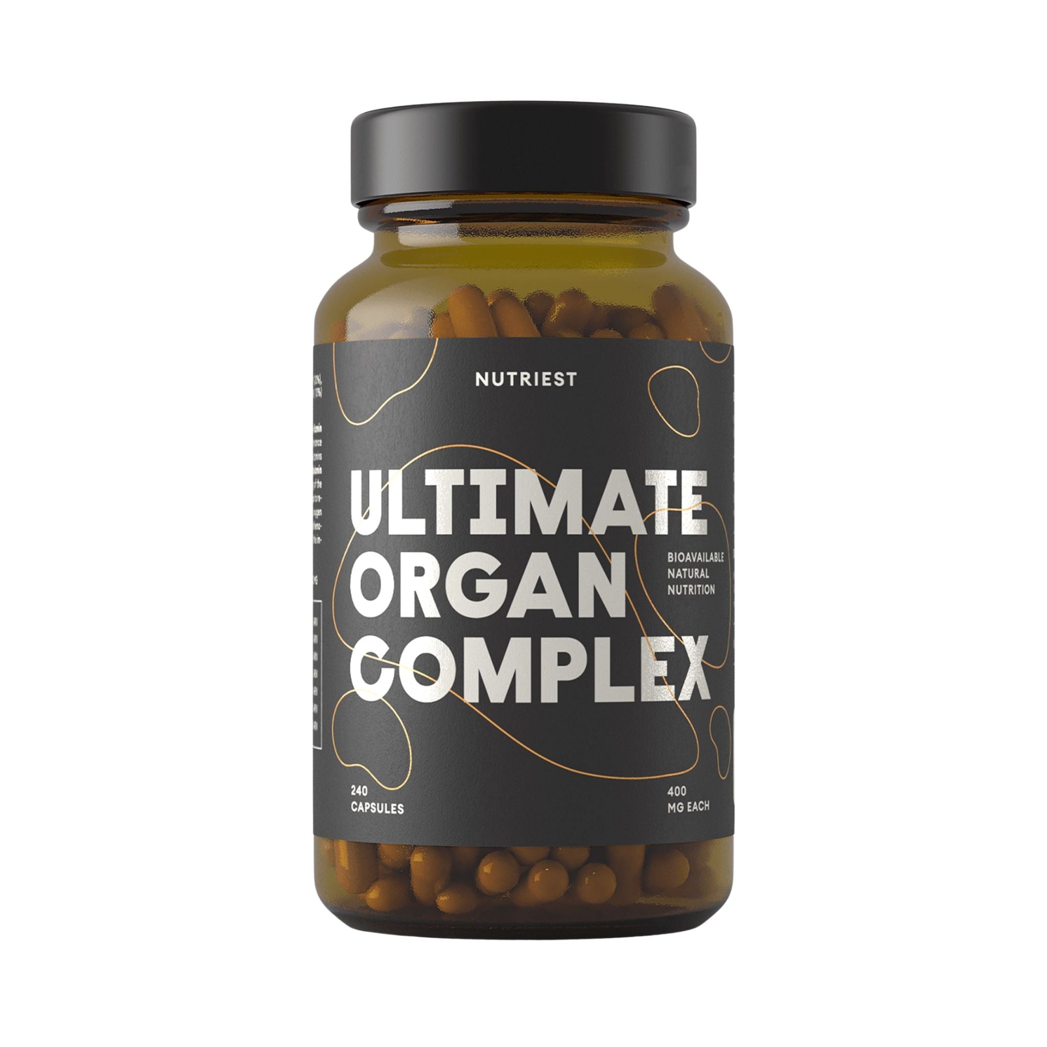 Complex Ultimate de Organe de Vită Liofilizate Grass Fed, 240 Capsule