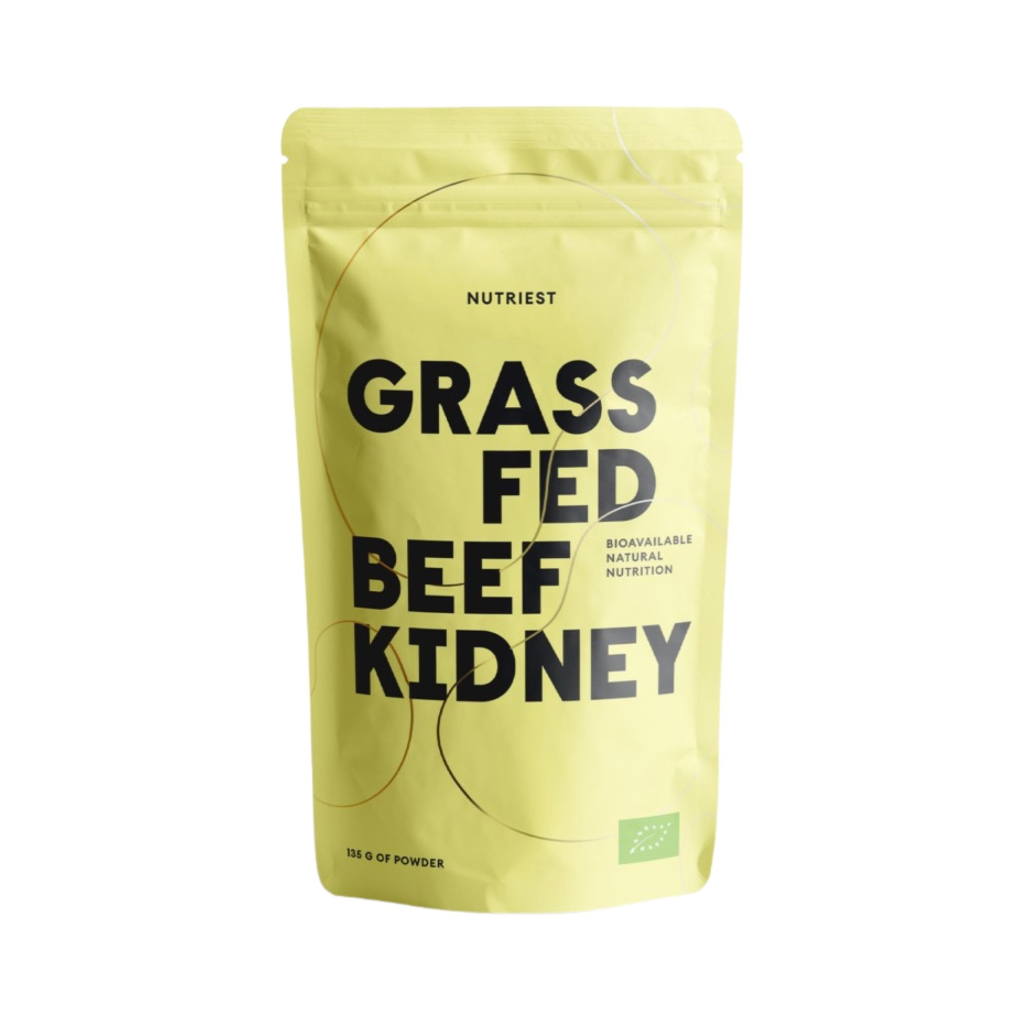 Pudră Organică de Rinichi de Vită Liofilizat Grass Fed, 135g
