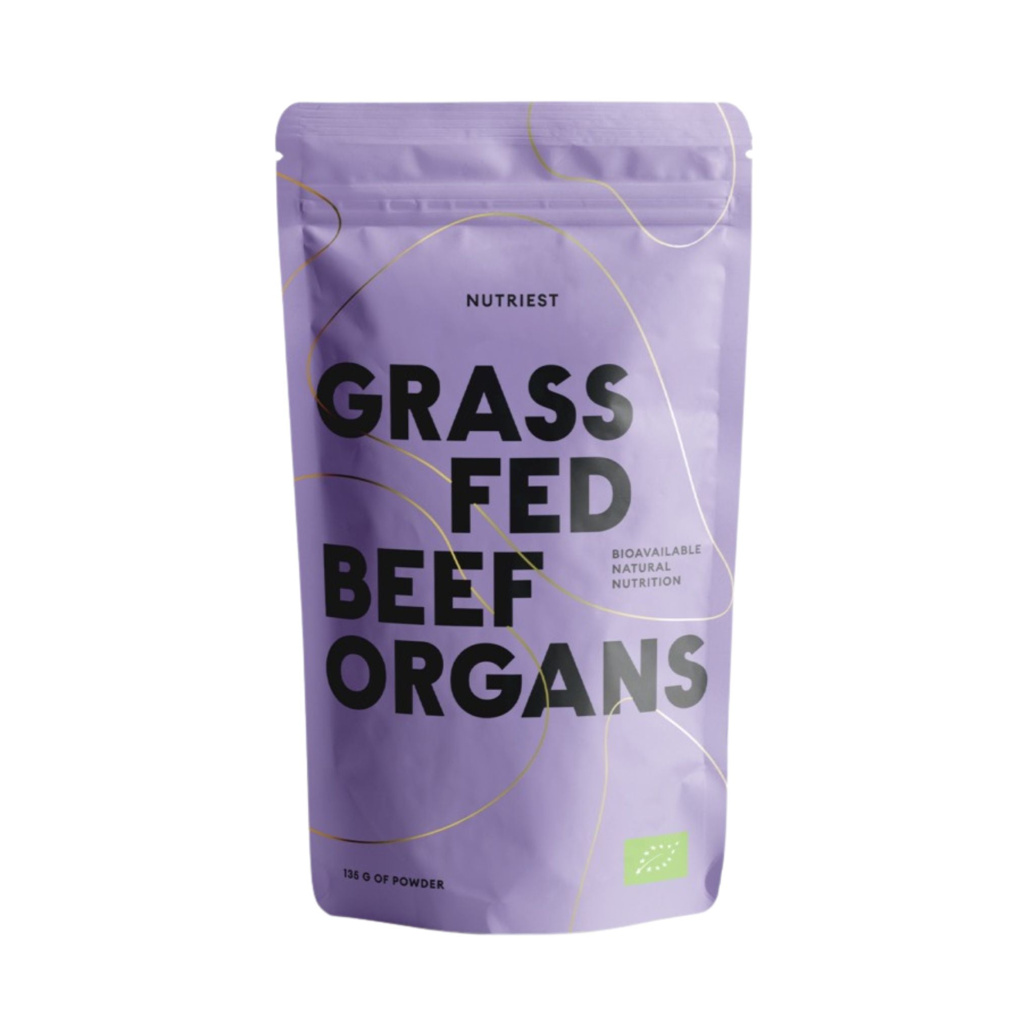 Pudră Organică din Complex de Organe de Vită Liofilizate Grass Fed, 135g