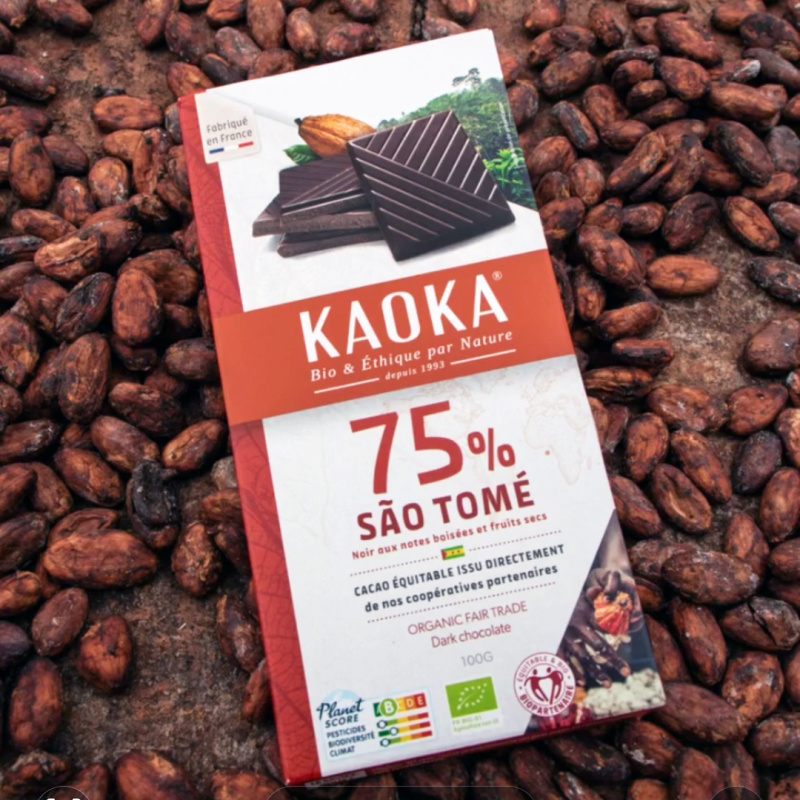 Ciocolata neagra Sao Tome 75% 100g