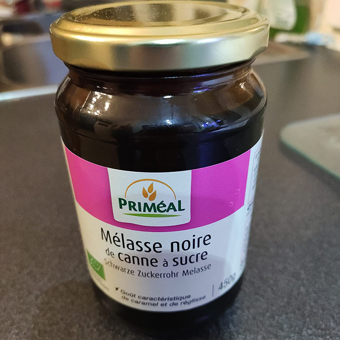Melasa neagra 450g - Indulcitor natural bogat în minerale și vitamine 3 Melasa neagra bio din trestie de zahar 450g Primeal
