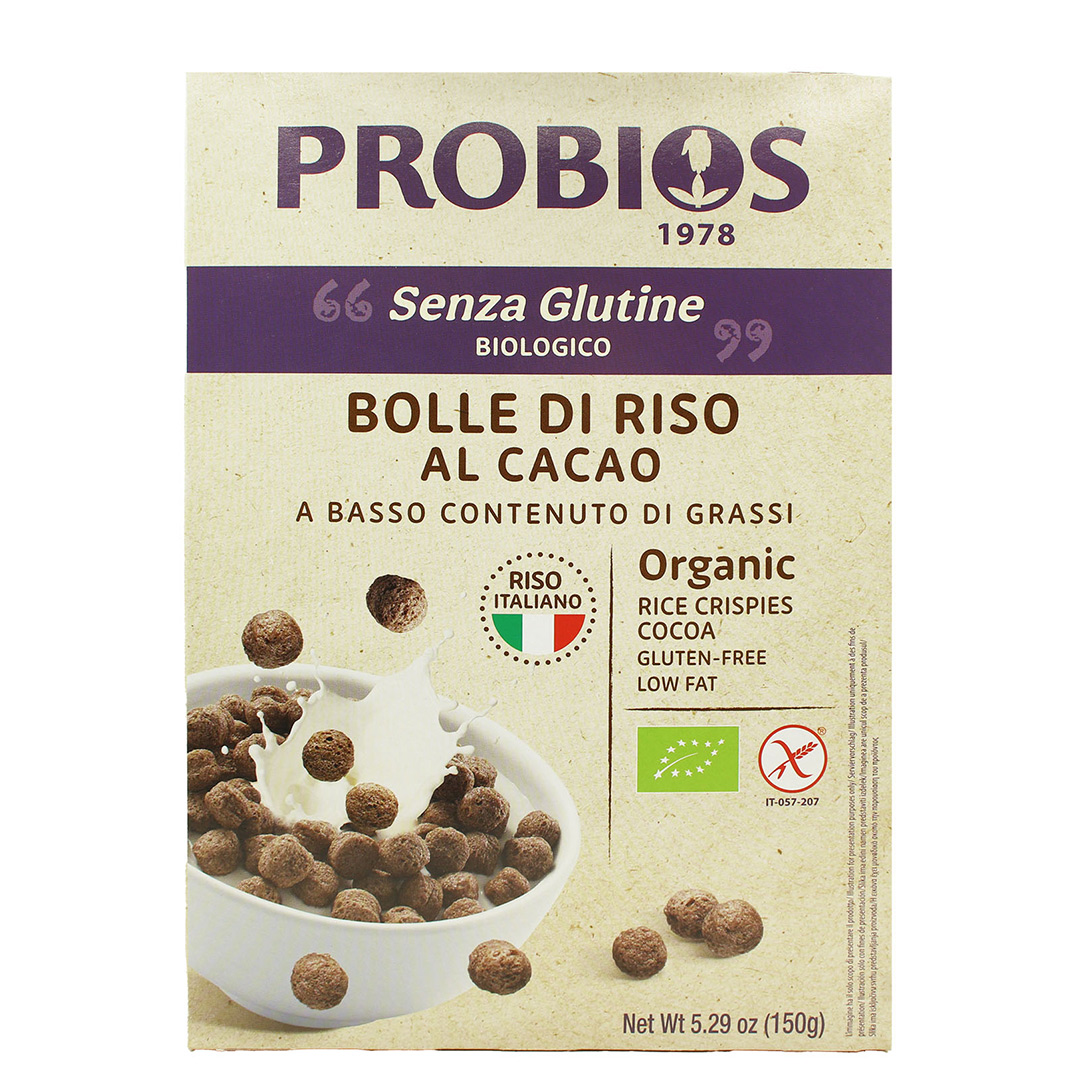 Cereale fara gluten - Bilute de orez cu cacao fara zahar 150g