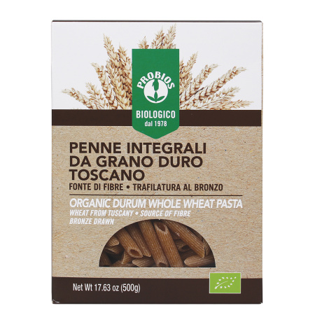 Paste integrale din grau - penne - 500g