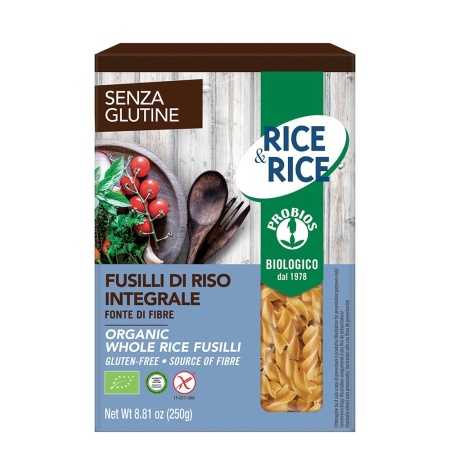 Fusilli de orez integral - fara gluten