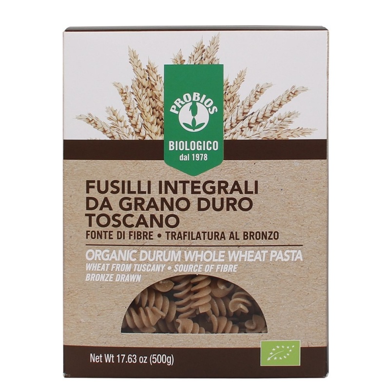 Fusilli din grau dur integral 500g