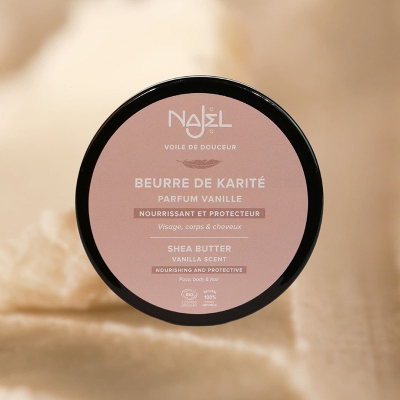Unt de shea nerafinat, bio cu vanilie 100g