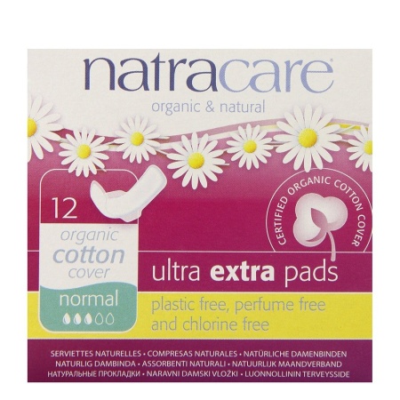 Absorbante Natracare ultra extra de noapte (3 picaturi) 12 buc