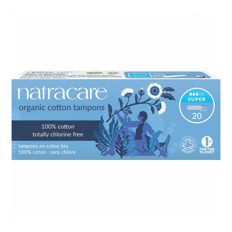 Tampoane interne bio Natracare super (3 picaturi) 20 buc