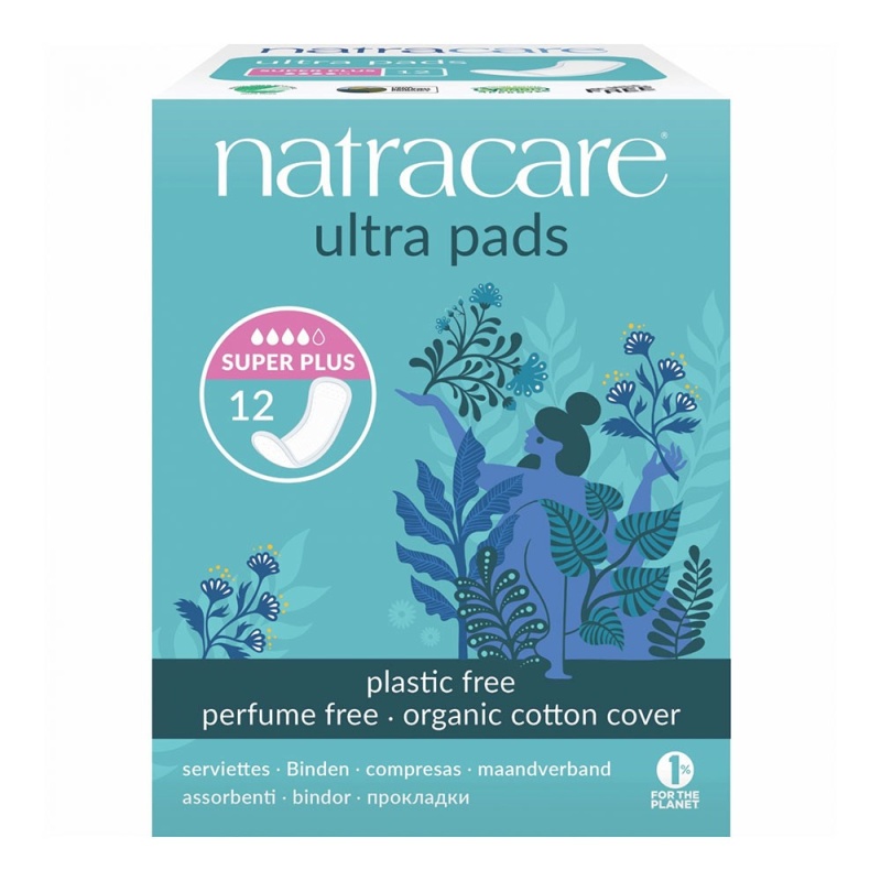 Absorbante Natracare super plus (4 picaturi) 12 buc