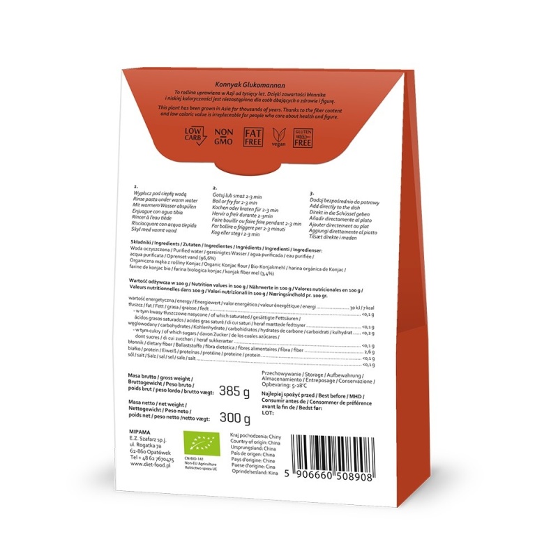 Bio SHIRATAKI Fettuccine 300g net