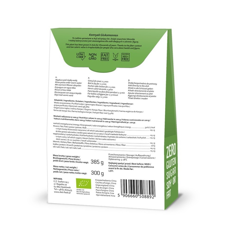 Bio SHIRATAKI Taitei 300g net