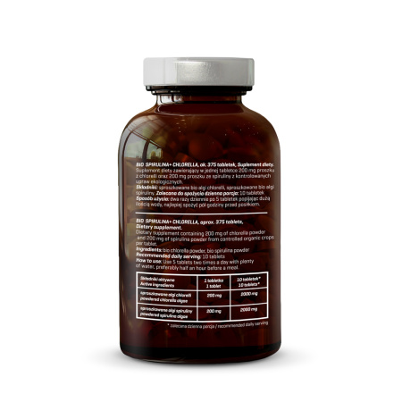 Spirulina + Chlorella tablete bio