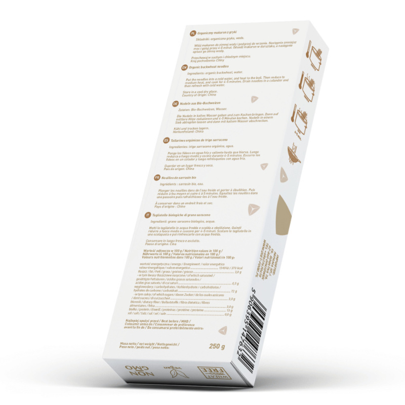 Paste Taitei Soba Bio 100% hrisca 250g Diet Food