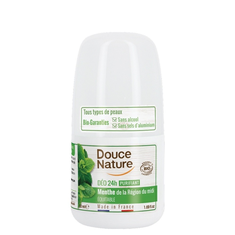 Deo roll-on purifiant cu menta - toate tipurile de piele 50ml