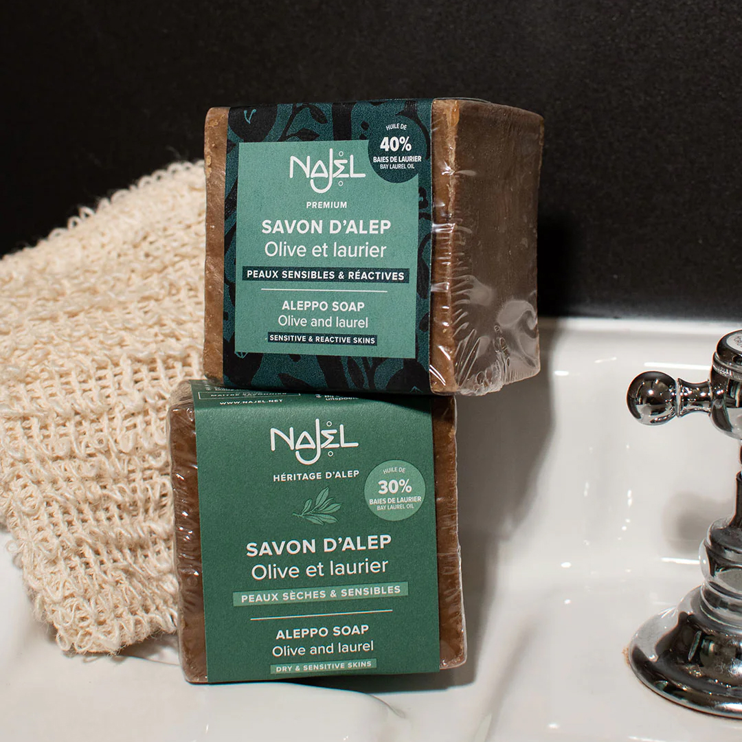 Sapun natural de Alep Najel 30% - 170g 2 Sapun natural de alep 30% si 40% ulei de dafin