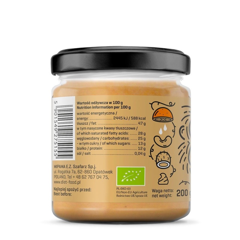 Crema de caju cu portocale ORANGNUTAN 200g