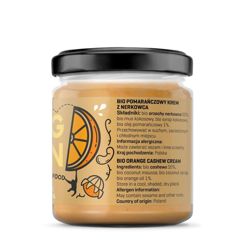 Crema de caju cu portocale ORANGNUTAN 200g