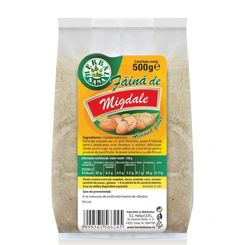 Faina de migdale decojite 500g - produs natural