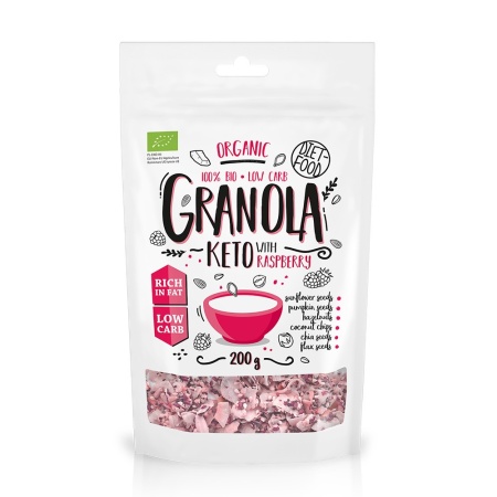 Keto Granola bio cu zmeura 200g