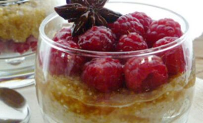 Desert cu quinoa și zmeură 6 Desert cu quinoa și zmeură