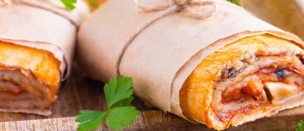 Pizza rulată fără gluten