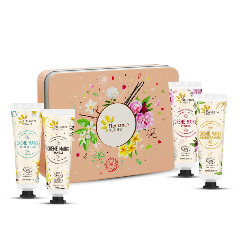 set 4 creme maini evasion florale 2