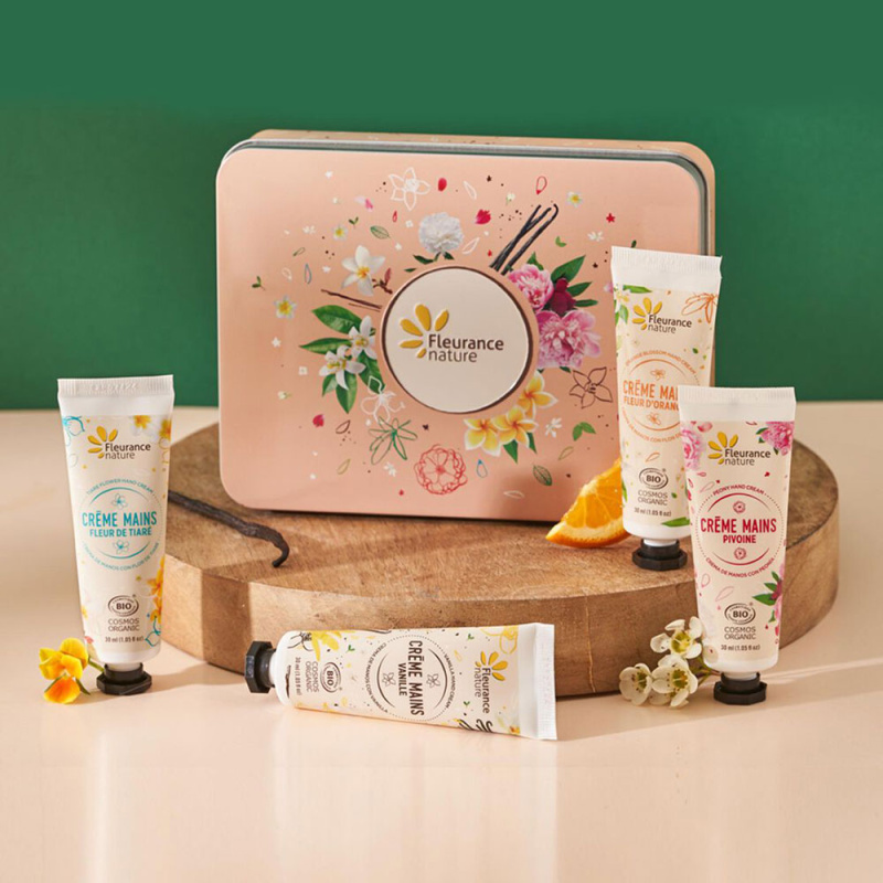 set 4 creme maini evasion florale 3