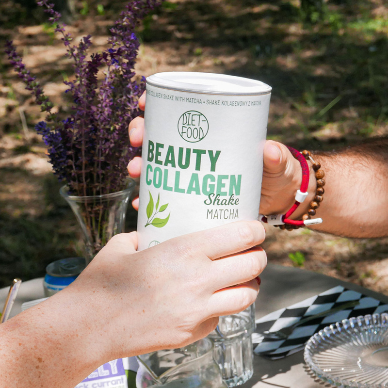 Beauty Colagen Shake cu ceai Matcha 300g