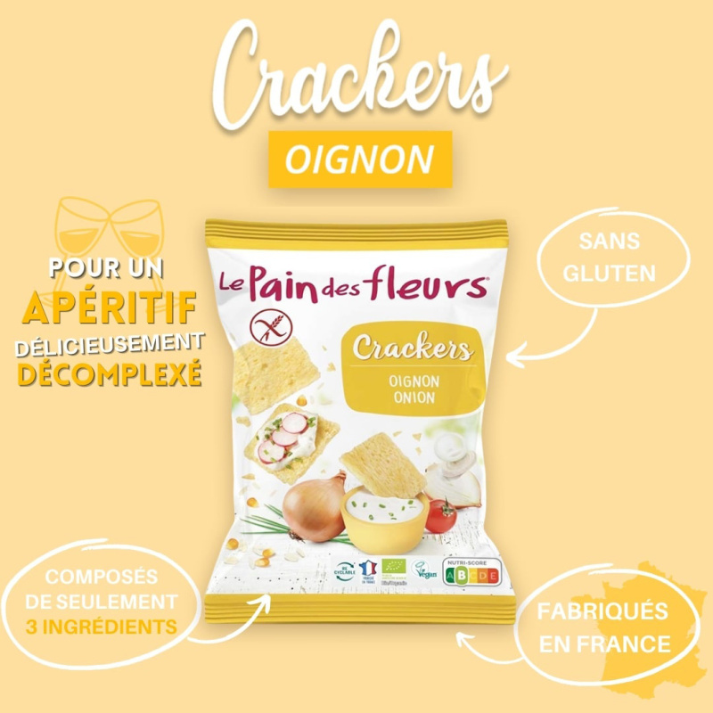 Crackers fara gluten cu ceapa 75g