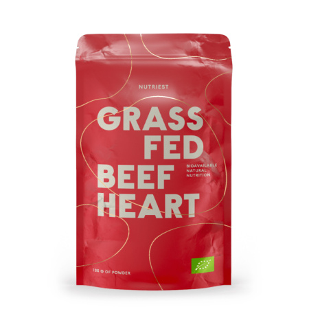 Nutriest GRASS FED BEEF HEART – pulbere bio 135g