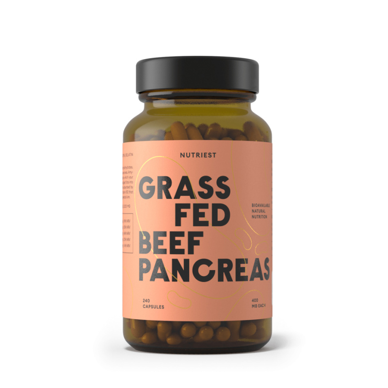 Grass Fed Pancreas 240 capsule - supliment alimentar