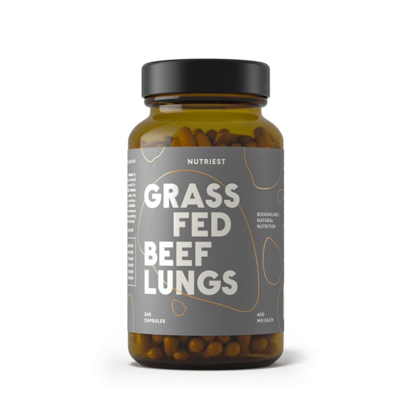 Grass fed Beef LUNGS 240 capsule – supliment alimentar