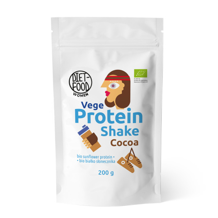Shake proteic vegan cu cacao 200g Diet-Food